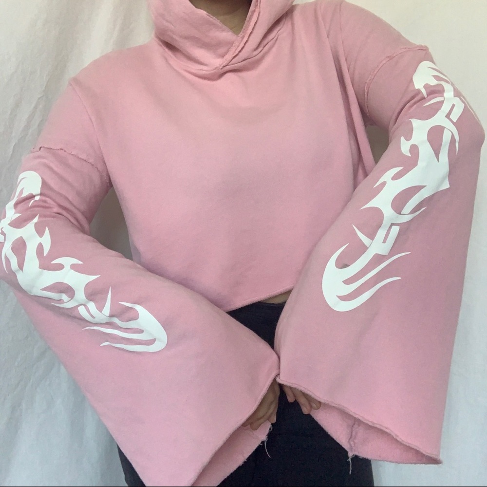 Dollskill Baby pink Long sleeve crop top sweater